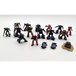Gundam Mini Micro Robot Machine Action Figure Anime Lot of 17 Mobile Suit